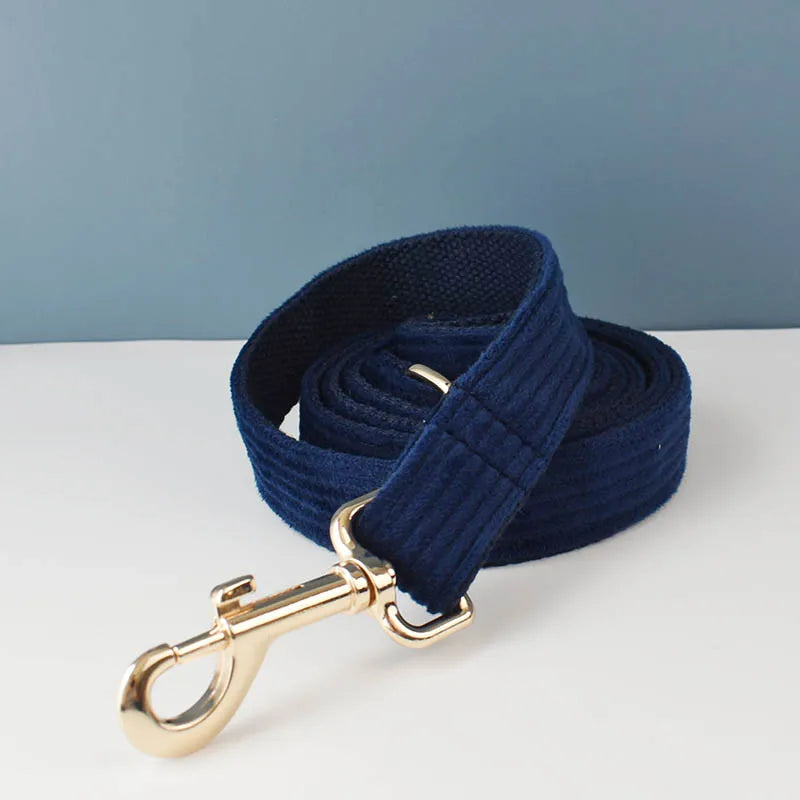 Corduroy Collar and Leash Set