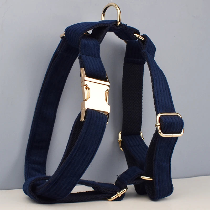 Corduroy Collar and Leash Set